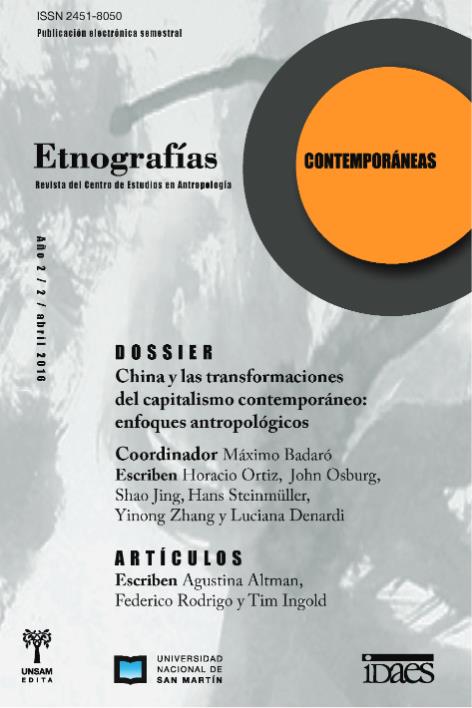 					Ver Vol. 2 Núm. 2 (2016): Etnografías Contemporáneas
				